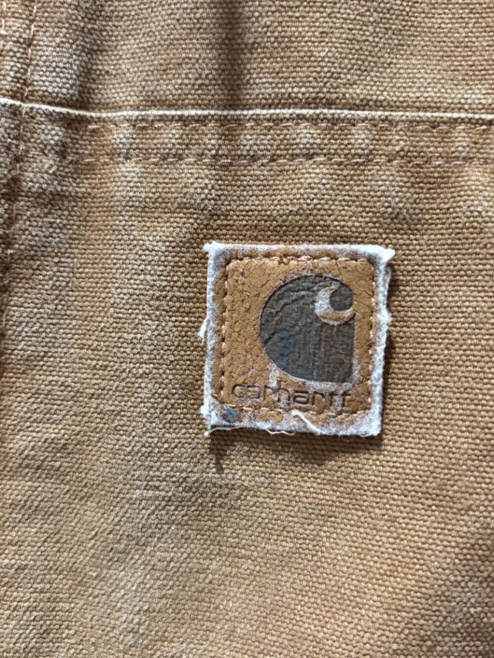 Carhartt Active Jac Vintage J130 BRN Hooded Brown Size Large Quilted - Picture 3 of 13